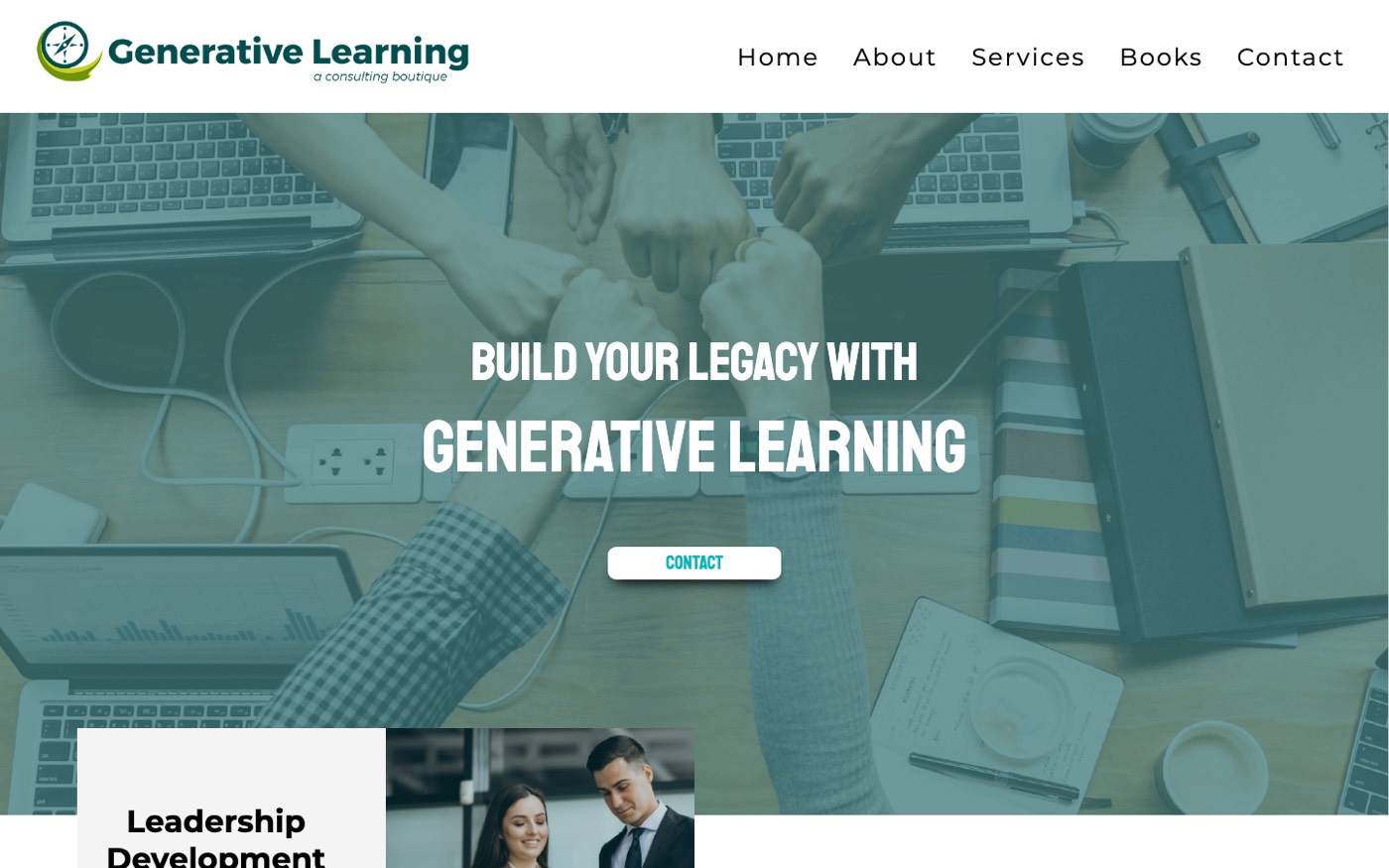 Generative Learning consulting homepage